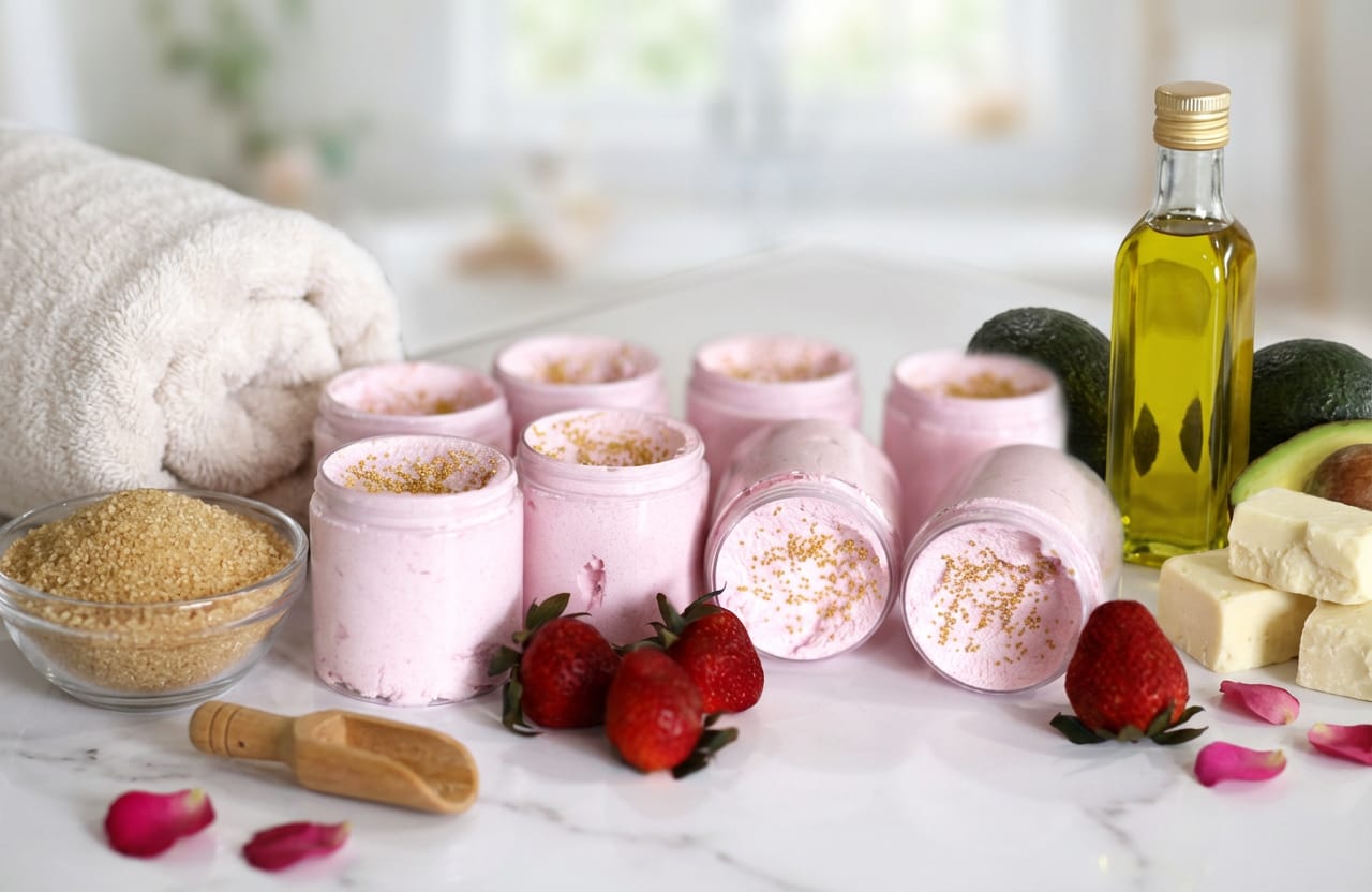 Foaming Sugar Scrubs